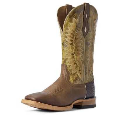 Ariat Relentless Record Setter - Western Laarzen Bruin / Groen Heren - 12158-089